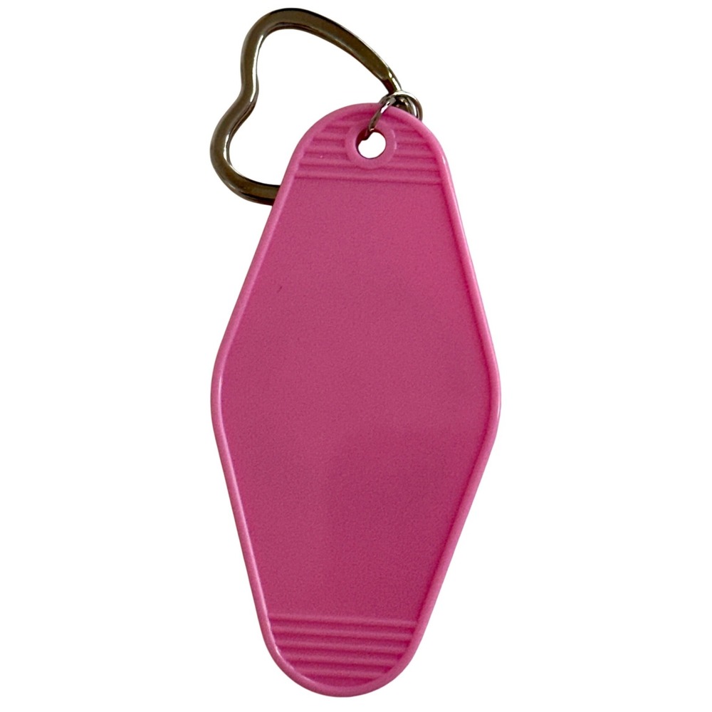 Self Love Is Your Super Power Pink Motel Keychain Retro Flower Heart Ring New - Picture 3 of 3
